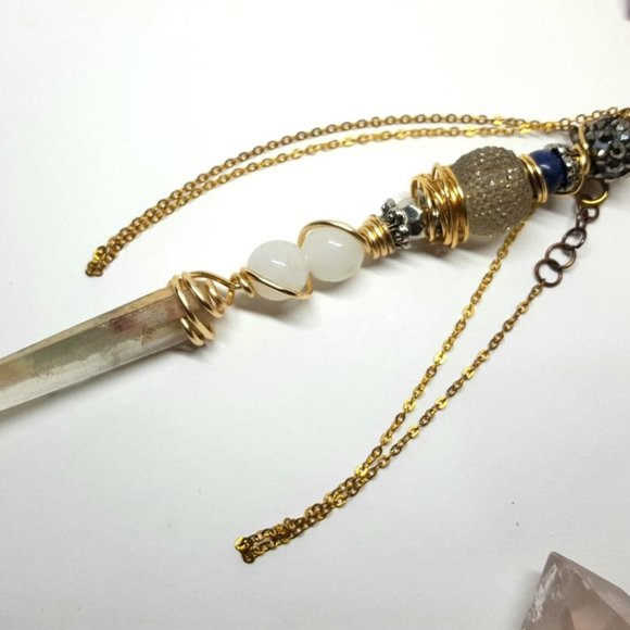Clear Quartz Crystal Wand - Picture 5 of 9